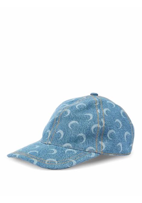 capello baseball denim moon unisex blu MARINE SERRE | UHG048ACDEN0011BL05